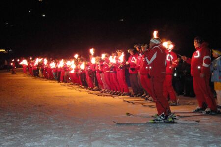 Fackellauf der Skilehrer