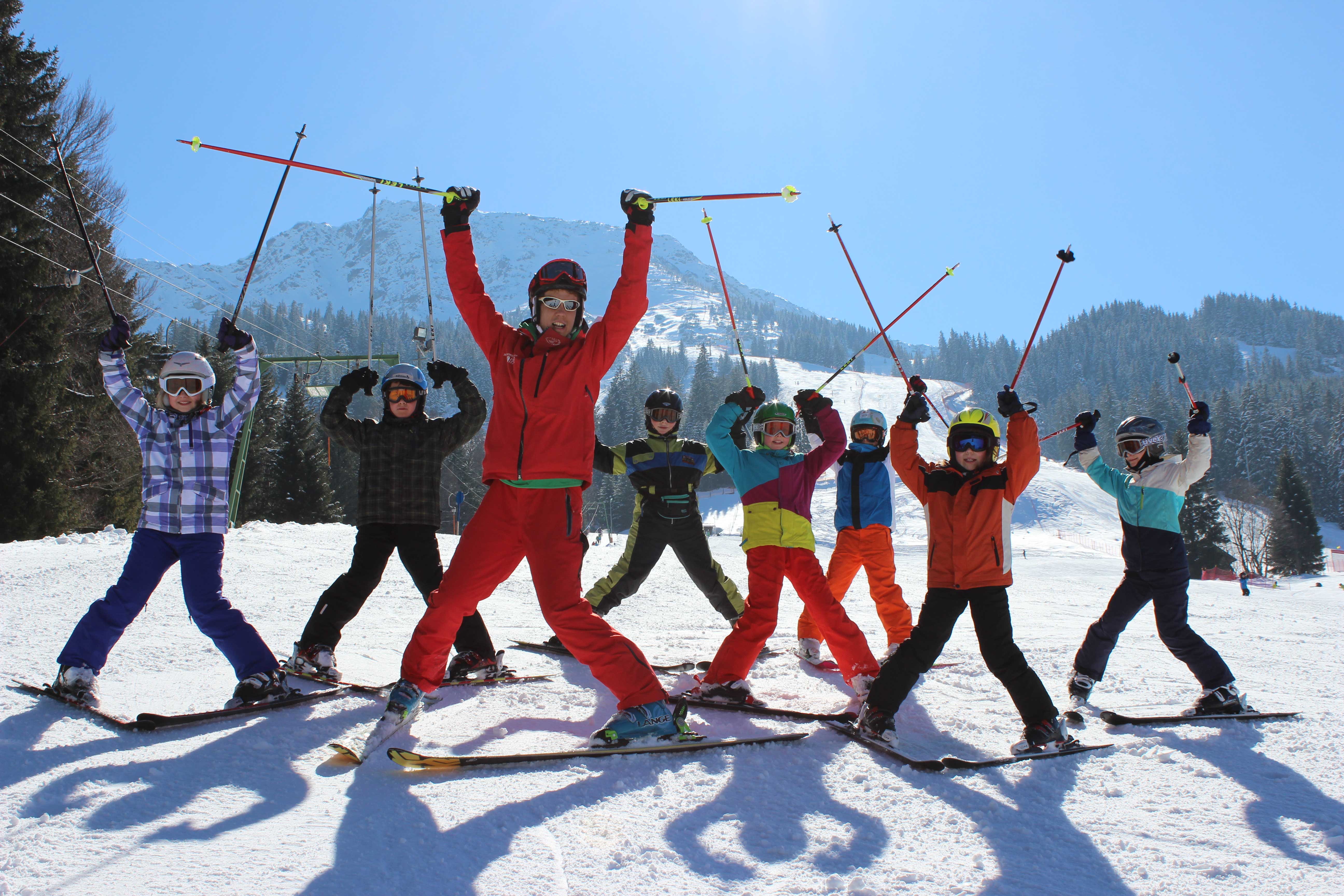 Ski course kids